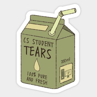CS Student Tears Sticker